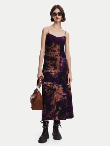 Desigual Sukienka codzienna Rosy 24WWVK15 Kolorowy Slim Fit