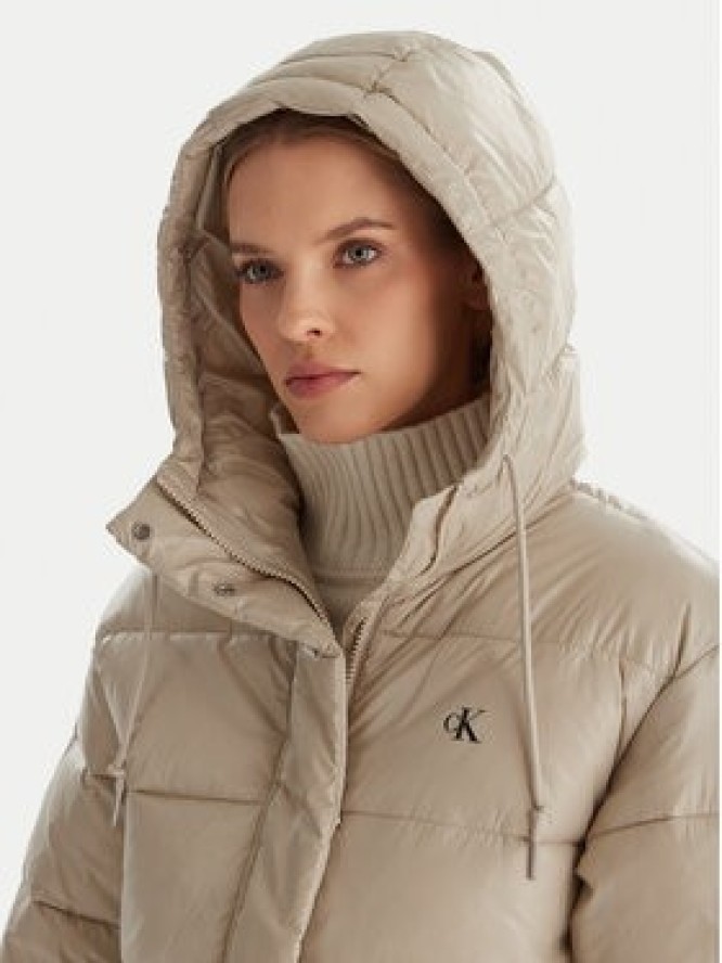 Calvin Klein Jeans Kurtka zimowa LV047D505G Beżowy Relaxed Fit