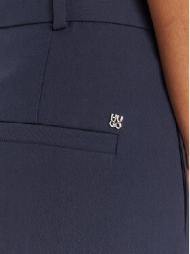 HUGO Spodnie materiałowe Harenau 50542606 Granatowy Relaxed Fit