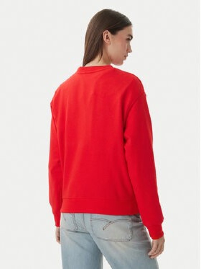 Tommy Hilfiger Bluza Logo Embroidery WW0WW48724 Czerwony Relaxed Fit