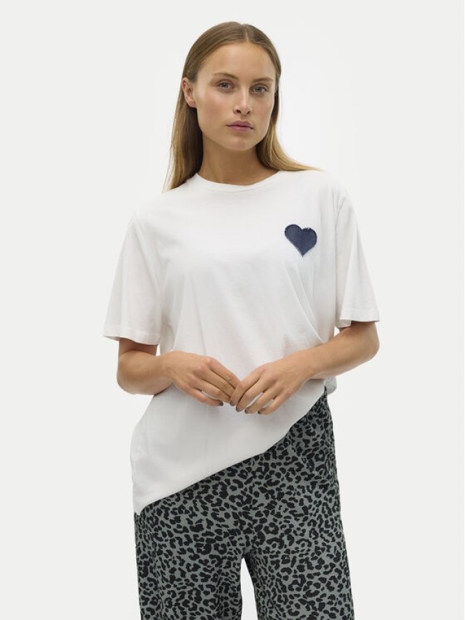 Vero Moda T-Shirt Halle 10321318 Biały Loose Fit