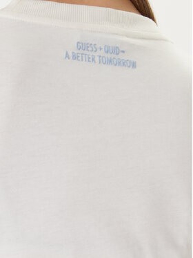 Guess T-Shirt W6GP02 K2753 Écru Regular Fit