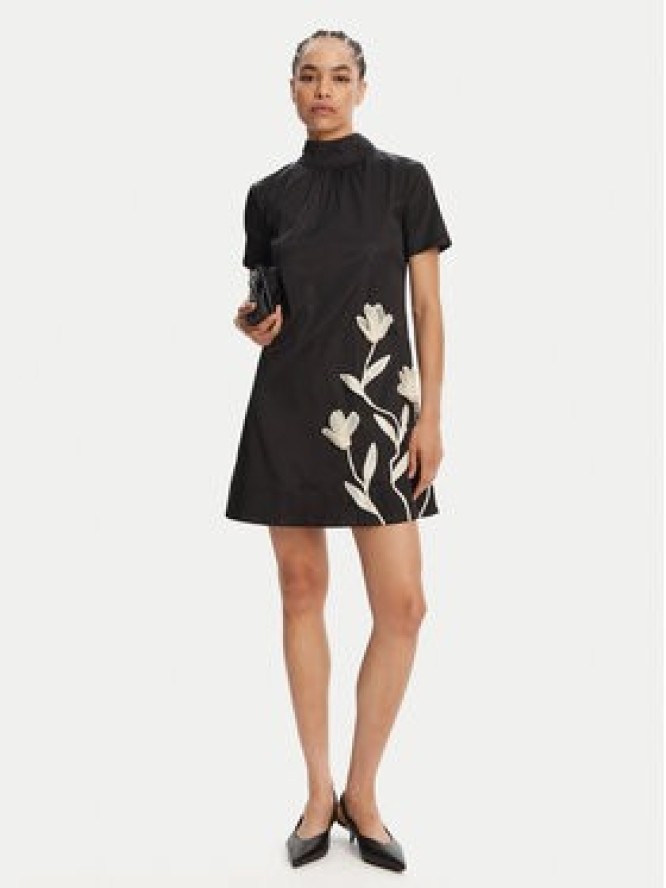 STAUD Sukienka koktajlowa Ilana R25R2208CT Czarny Regular Fit