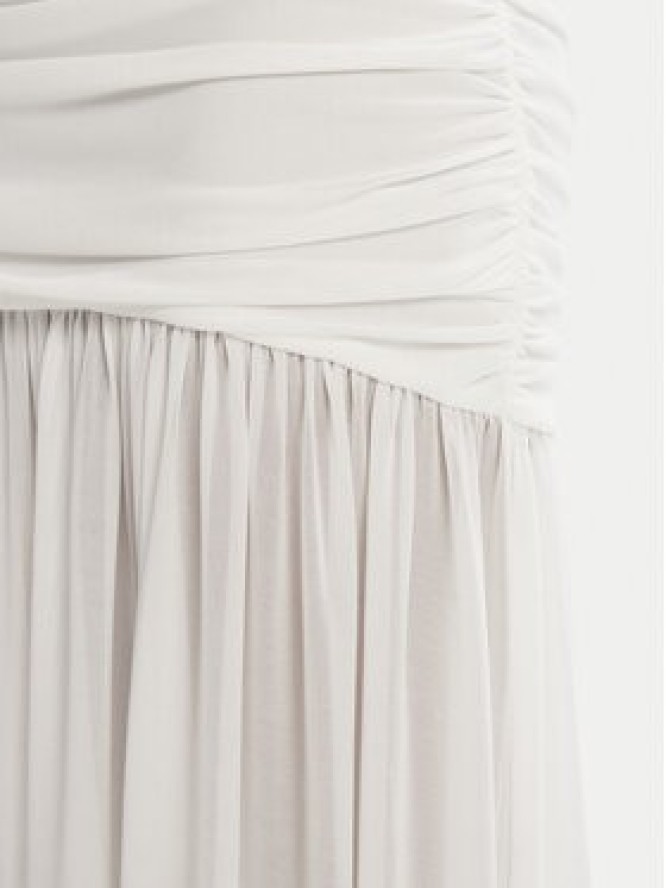 Bardot Sukienka wieczorowa Solana Mesh 59875DB2 Biały Slim Fit