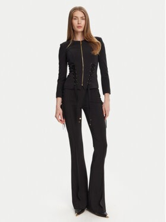 Elisabetta Franchi Marynarka GI-135-51E2 Czarny Regular Fit