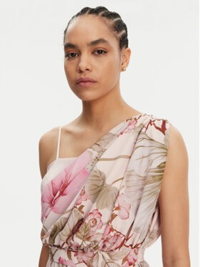 Rinascimento Sukienka wieczorowa CFC0019854002 Beżowy Regular Fit