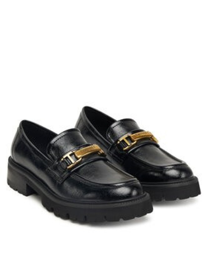 TWINSET Loafersy 252TGT080 Czarny