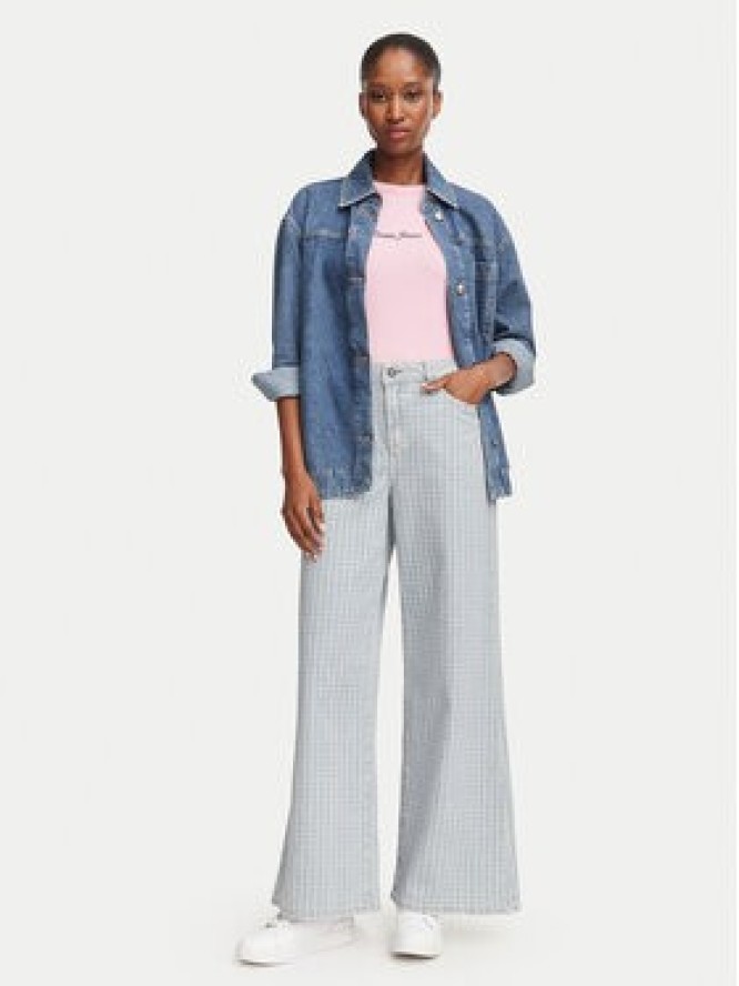 Guess Jeans Jeansy W6YA0O D1182 Niebieski Wide Leg