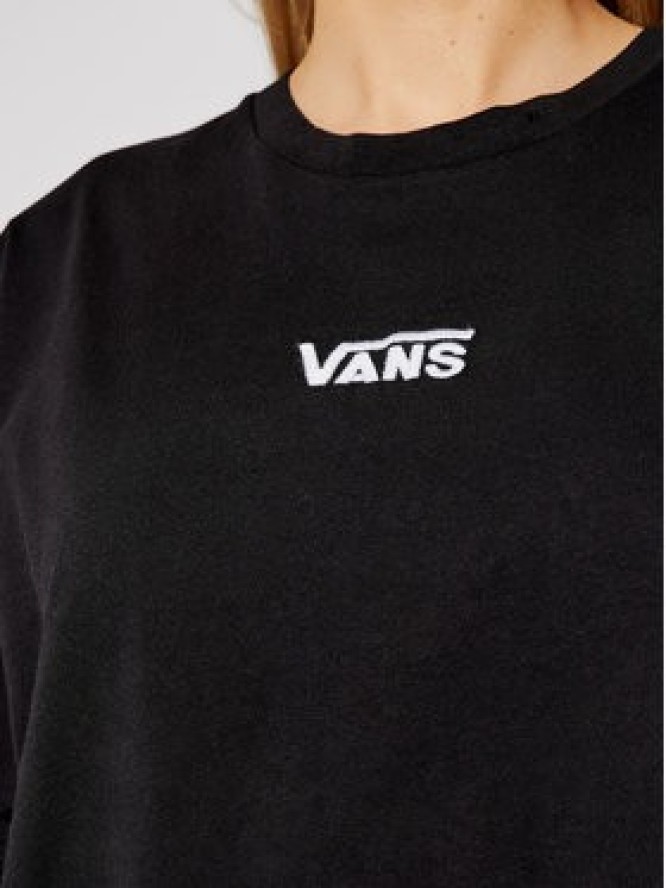 Vans Sukienka codzienna Center Vee Tee VN0A4RU2 Czarny Oversize