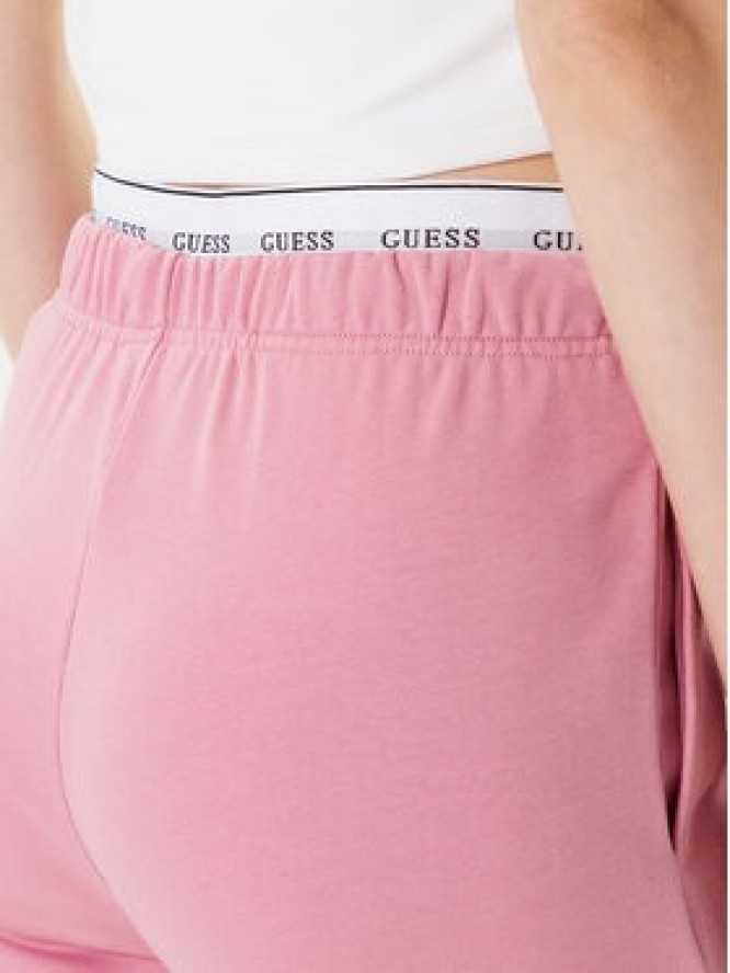 Guess Spodnie dresowe O5RB01 KCO31 Różowy Regular Fit