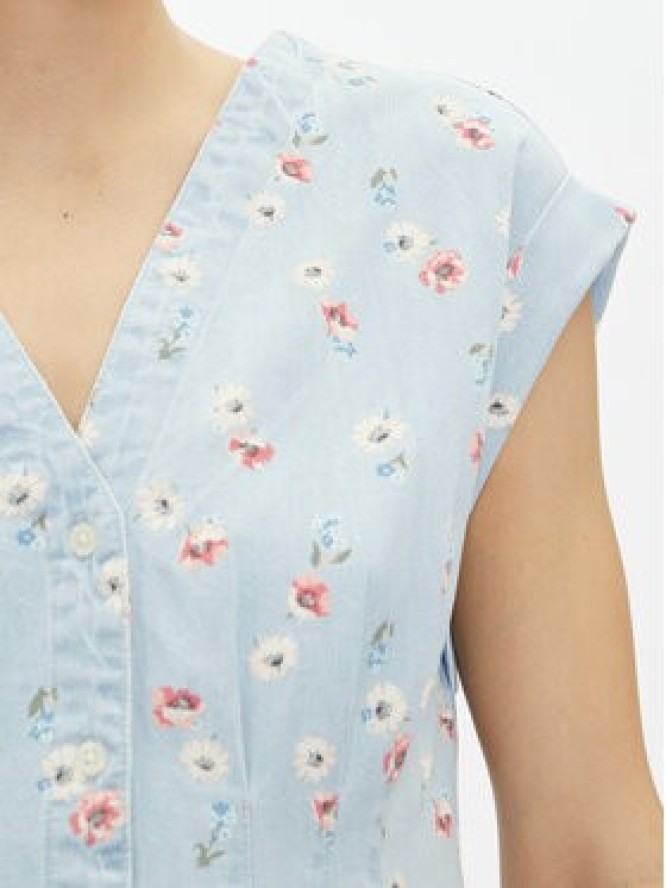 Gap Sukienka koszulowa 731352-00 Błękitny Regular Fit