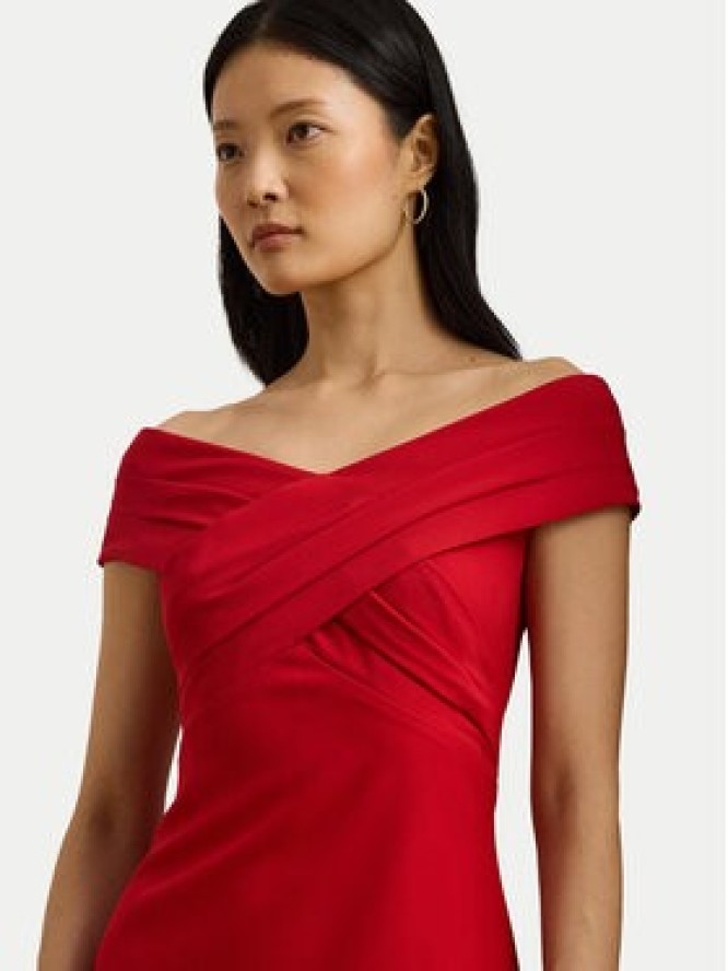 LAUREN RALPH LAUREN Sukienka koktajlowa 253936390009 Czerwony Slim Fit