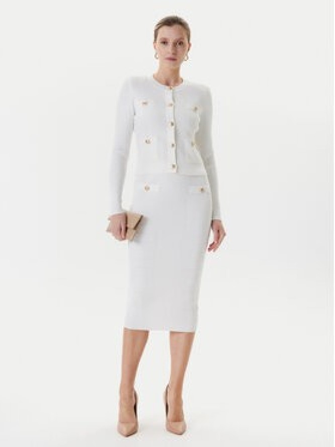 Guess Kardigan W5YR09 Z0130 Biały Regular Fit