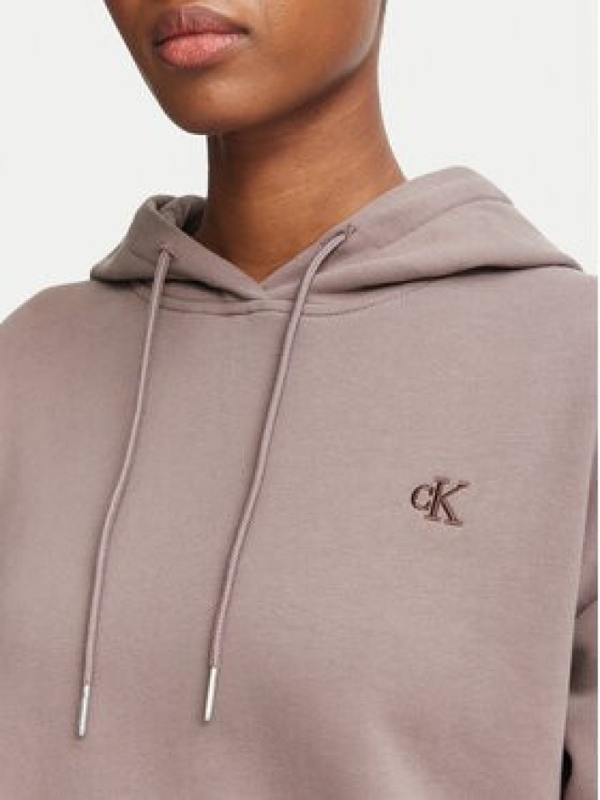 Calvin Klein Jeans Bluza Monogram LV047G258G Beżowy ciemny Regular Fit