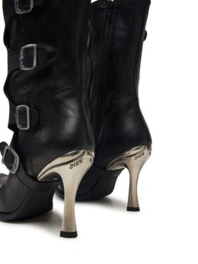 NEW ROCK Botki M-9373N-C1 Czarny