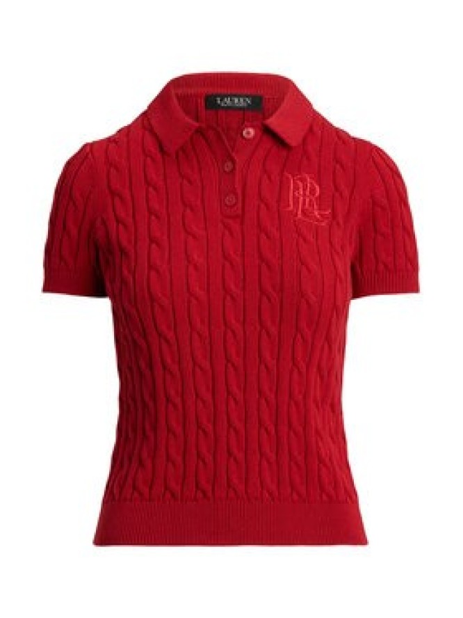 LAUREN RALPH LAUREN Sweter 200932224012 Czerwony Slim Fit