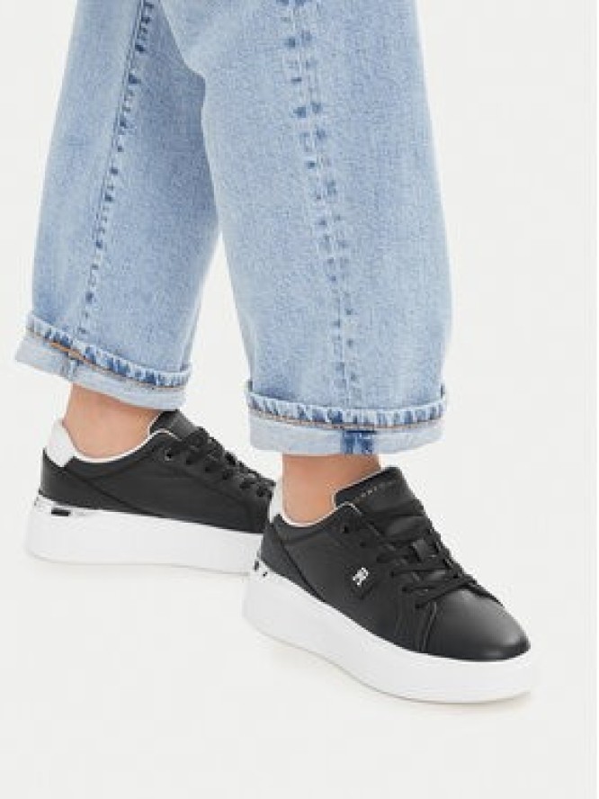 Tommy Hilfiger Sneakersy Th Chic Platform FW0FW09396 Czarny
