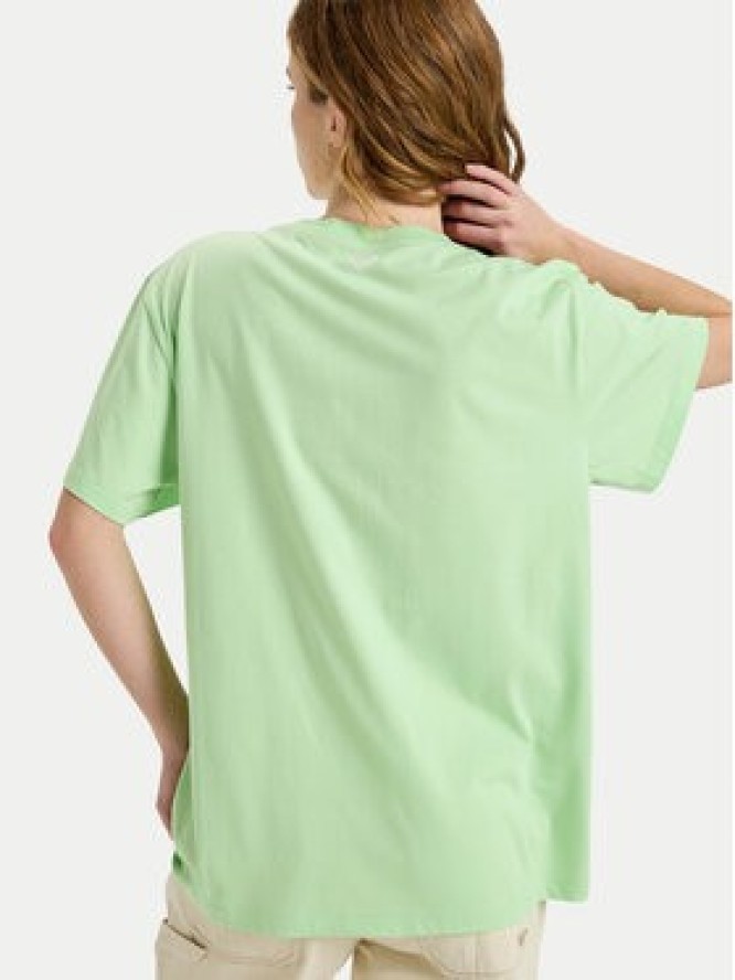 Roxy T-Shirt Hangloose The Sky ERJZT06020 Zielony Regular Fit