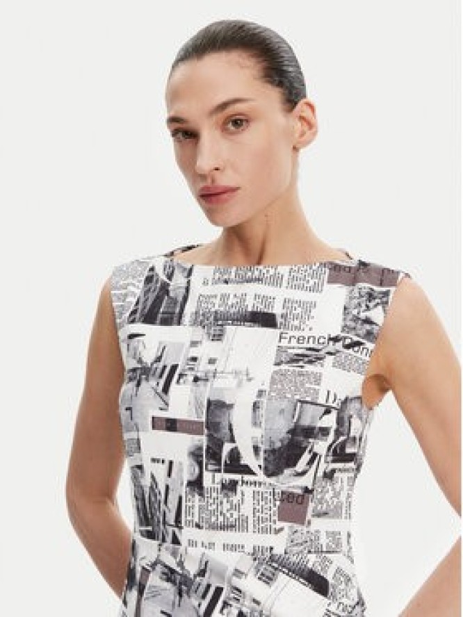 French Connection Sukienka koktajlowa 71YDQ Biały Regular Fit