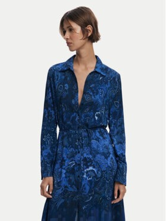 Desigual Sukienka koszulowa Licuado 25WWVW23 Niebieski Regular Fit