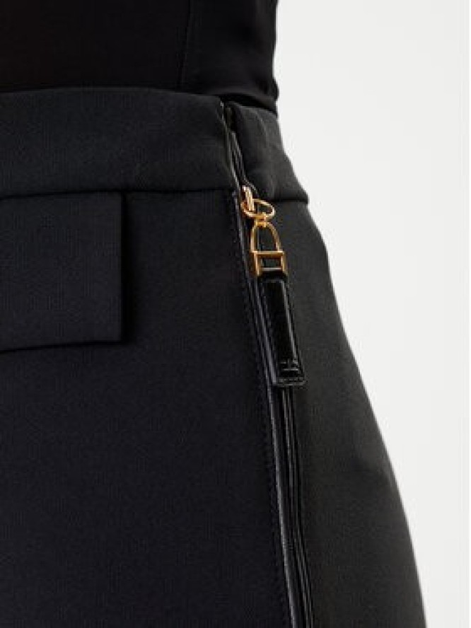 Elisabetta Franchi Spodnie materiałowe PA-120-56E2-V340 Czarny Regular Fit