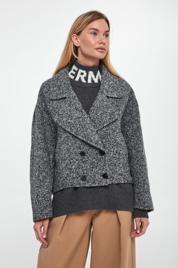 Płaszcz damski wełniany krótki ERMANNO FIRENZE