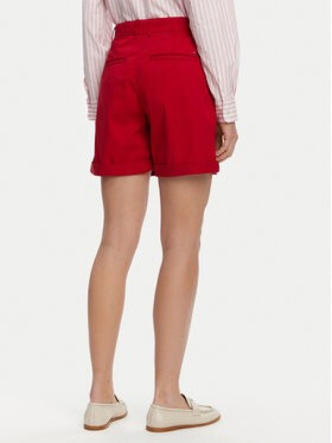 Tommy Hilfiger Szorty materiałowe WW0WW42457 Czerwony Regular Fit