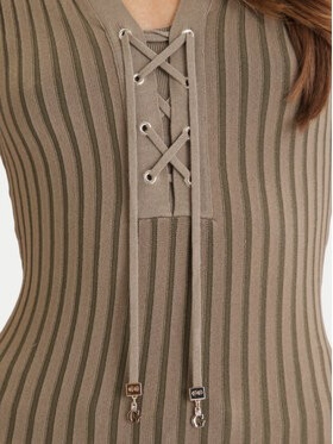 Guess Sweter W6GR09 Z0590 Zielony Regular Fit