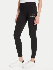 EA7 Emporio Armani Legginsy 7W000426 AF12484 MC021 Czarny Slim Fit