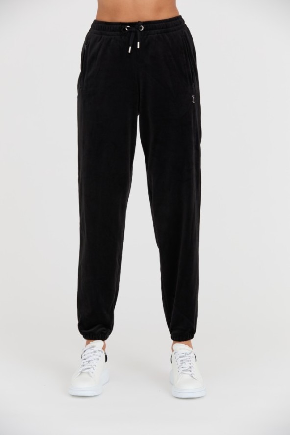 JUICY COUTURE Czarne damskie spodnie dresowe Lilian Jogger, Rozmiar XS