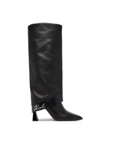 KARL LAGERFELD Kozaki KL32081 Czarny