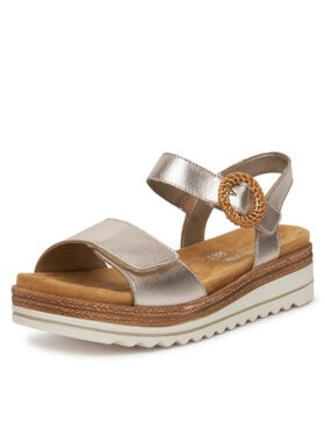 Remonte Sandały D0Q52-31 Złoty