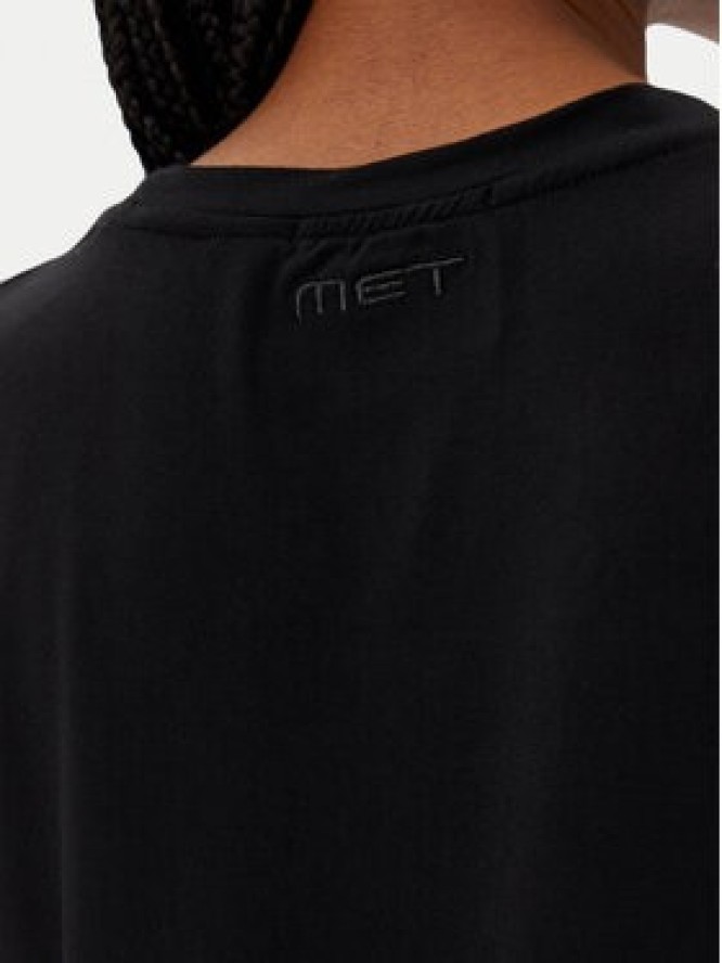 MET T-Shirt M10 262TP Czarny Regular Fit