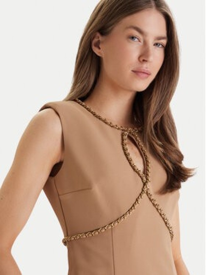 Marciano Guess Sukienka koktajlowa 6RGK18 9373Z Beżowy Regular Fit