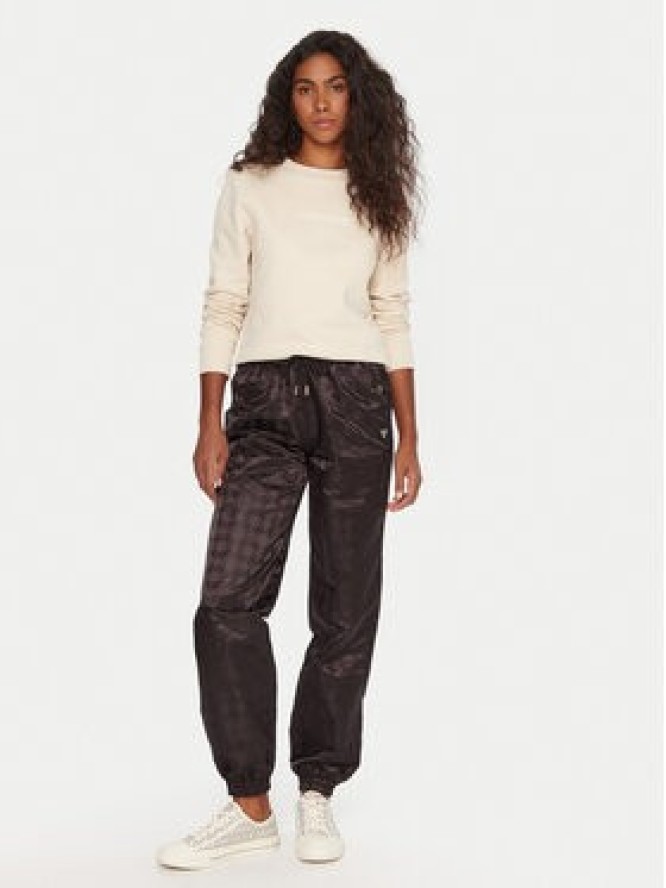 Guess Spodnie dresowe V5YB14 WHFU0 Czarny Regular Fit