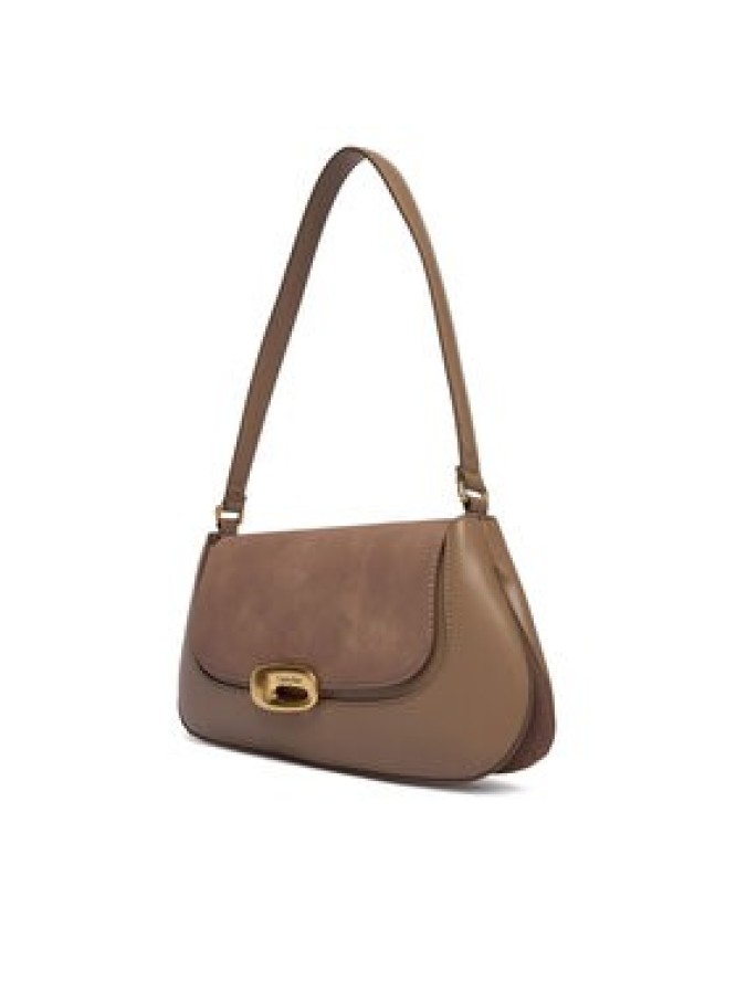 Calvin Klein Torebka Hardware Brushed Shoulder Bag LV04F3337G Beżowy