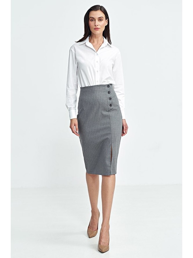 Nife Spódnica w kolorze szarym rozmiar: 40