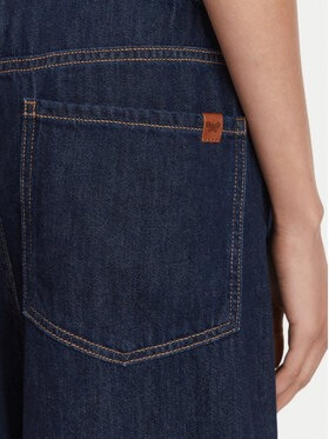 Weekend Max Mara Jeansy Zattera 2625186031 Granatowy Wide Leg