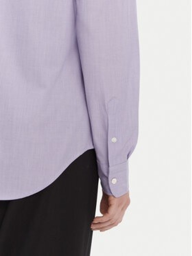 Polo Ralph Lauren Koszula 211941509003 Fioletowy Slim Fit