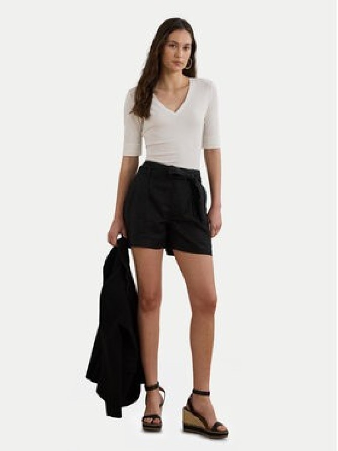 LAUREN RALPH LAUREN Bluzka 200815843001 Biały Slim Fit