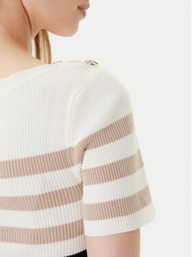 Morgan Sweter 252-MPIANA Beżowy Slim Fit