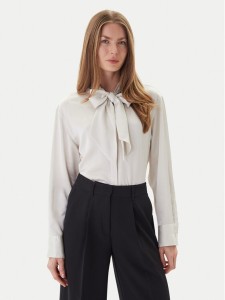 Calvin Klein Bluzka LV044D125G Beżowy Regular Fit