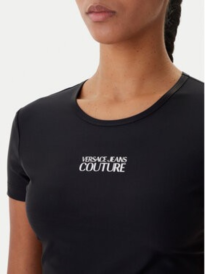 Versace Jeans Couture T-Shirt 80HAH6A2 J0128 Czarny Slim Fit