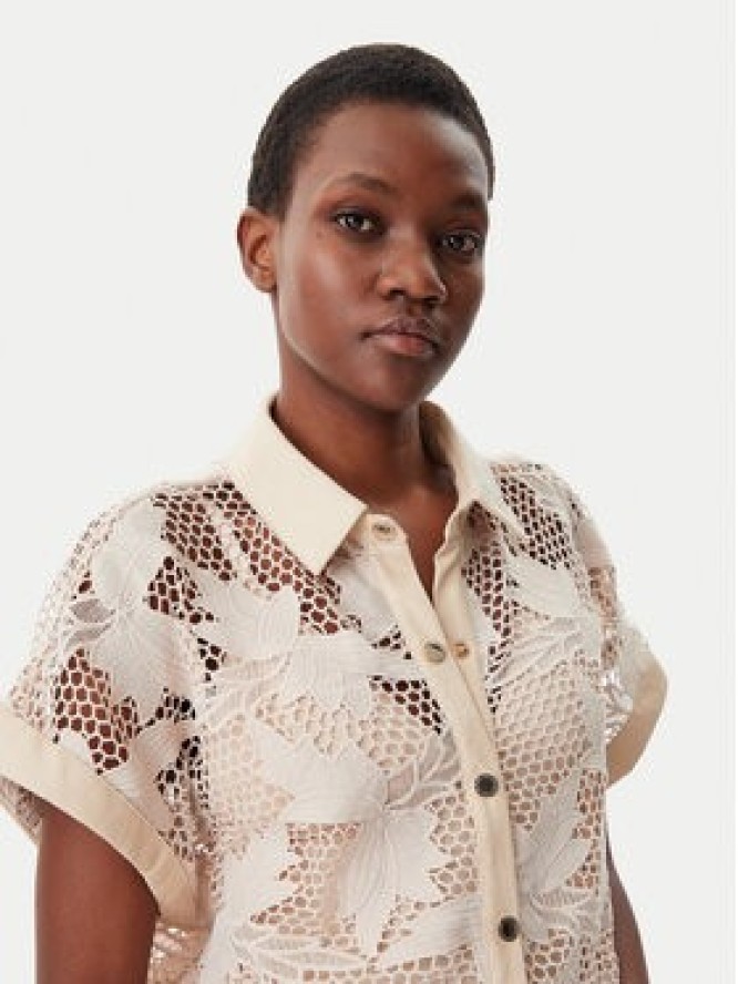 Lola Casademunt by Maite Koszula MS2515008 Écru Relaxed Fit