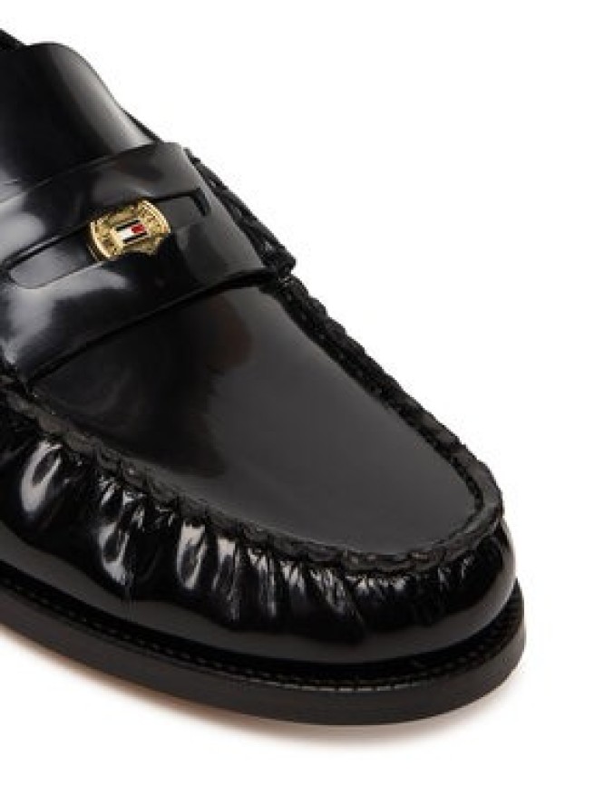 Tommy Hilfiger Mokasyny Hilfiger Penny Abrasivato FW0FW09257 Czarny