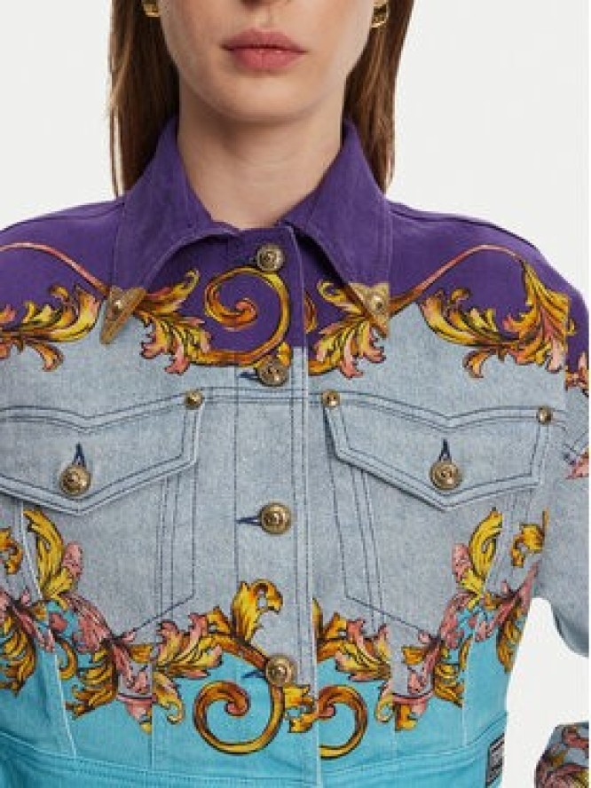 Versace Jeans Couture Kurtka jeansowa 78HAS4P0 Kolorowy Relaxed Fit
