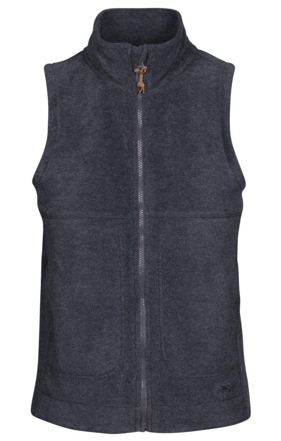 Trespass Talkative - Damska kamizelka polarowa At200 Dark Grey Marl