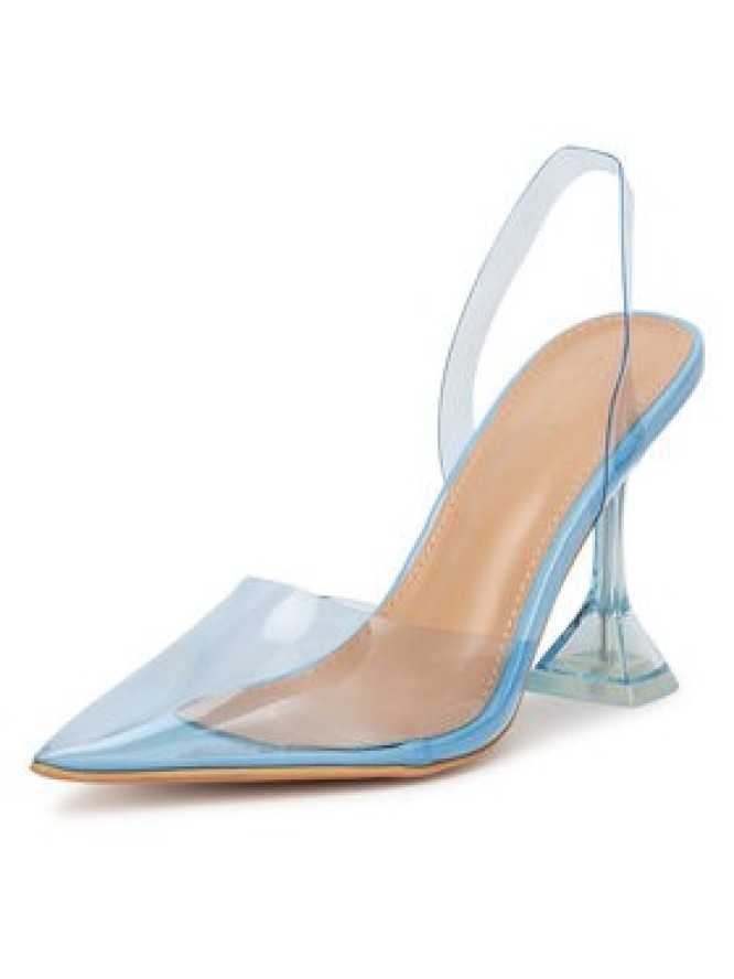 DeeZee Sandały ZALHT-02 BLUE PU Niebieski