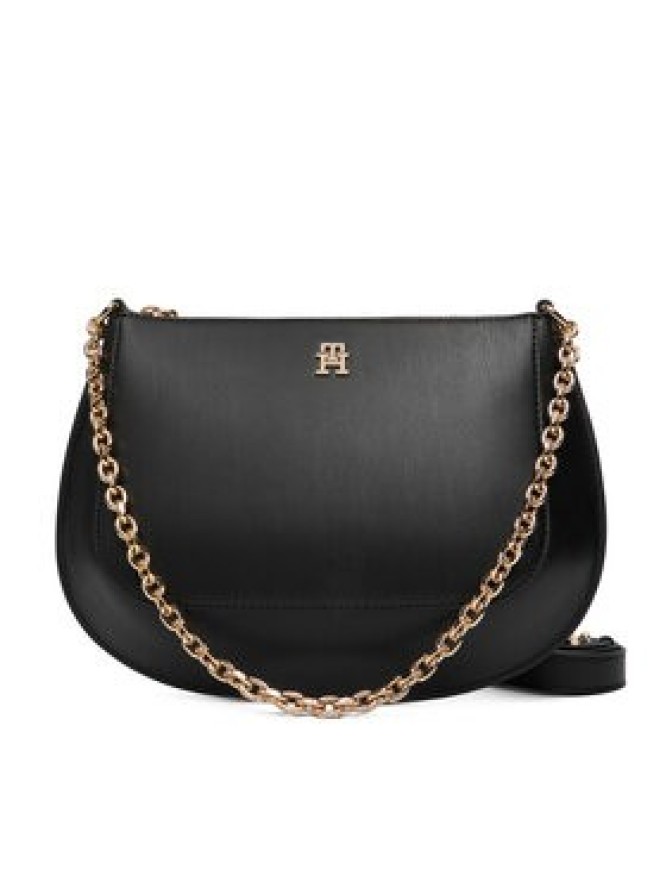 Tommy Hilfiger Torebka Th Glam Conv Med Crossover AW0AW18143 Czarny