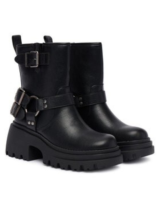 Buffalo Botki Bravr Biker Lo 1220067 Czarny